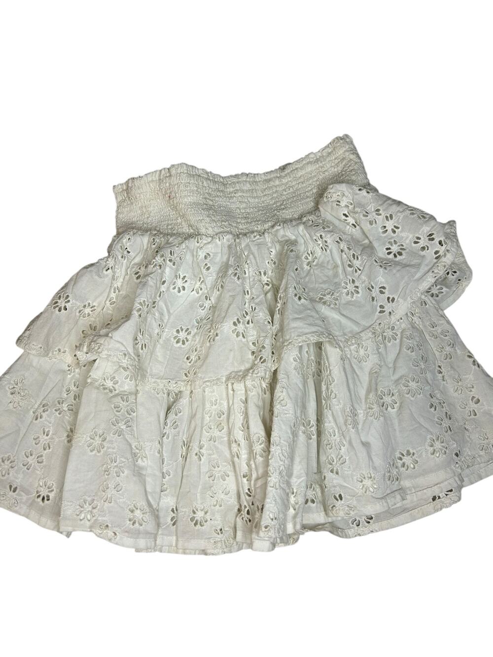 Crewcuts white eyel3t skirts size 6-7